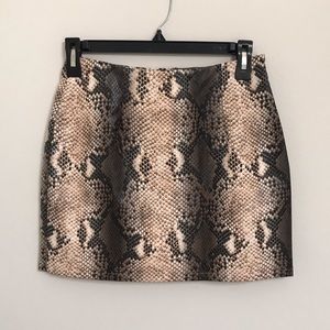 Honey Punch snake print skirt